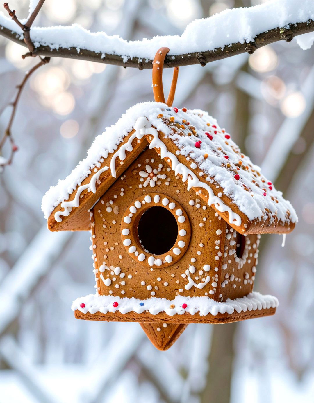 Gingerbread Birdhouse - 30 gingerbread house design ideas