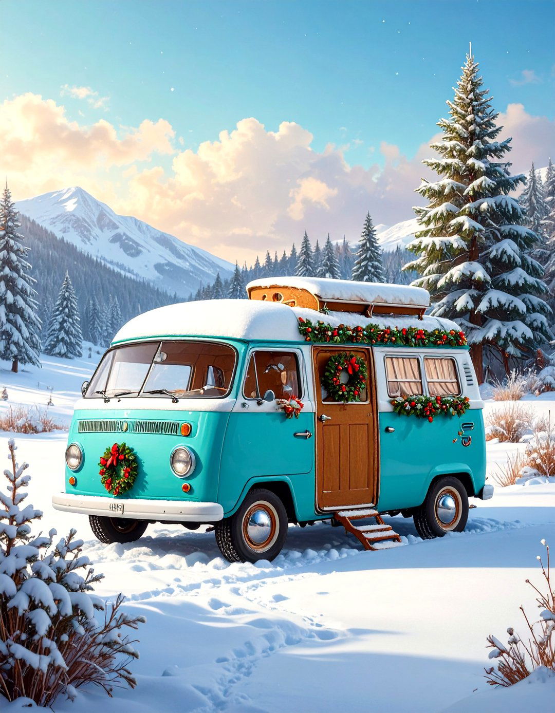 Gingerbread Camper Van - 30 gingerbread house design ideas