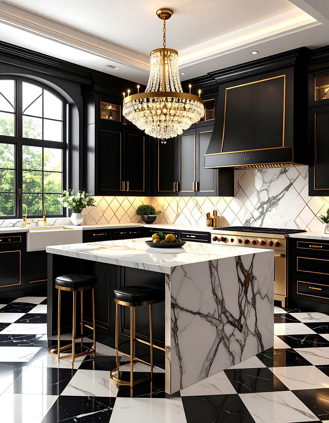 Glam Art Deco Kitchen - 30 kitchen redo ideas