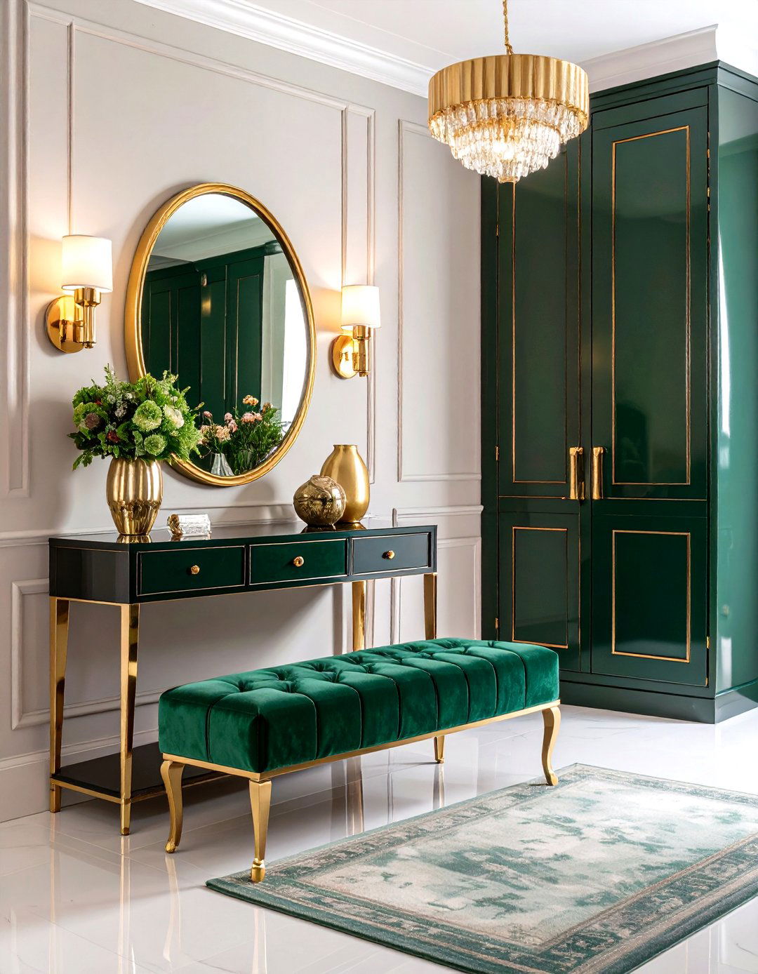 Glamorous Art Deco Entryway Closet - 30 entryway closet ideas