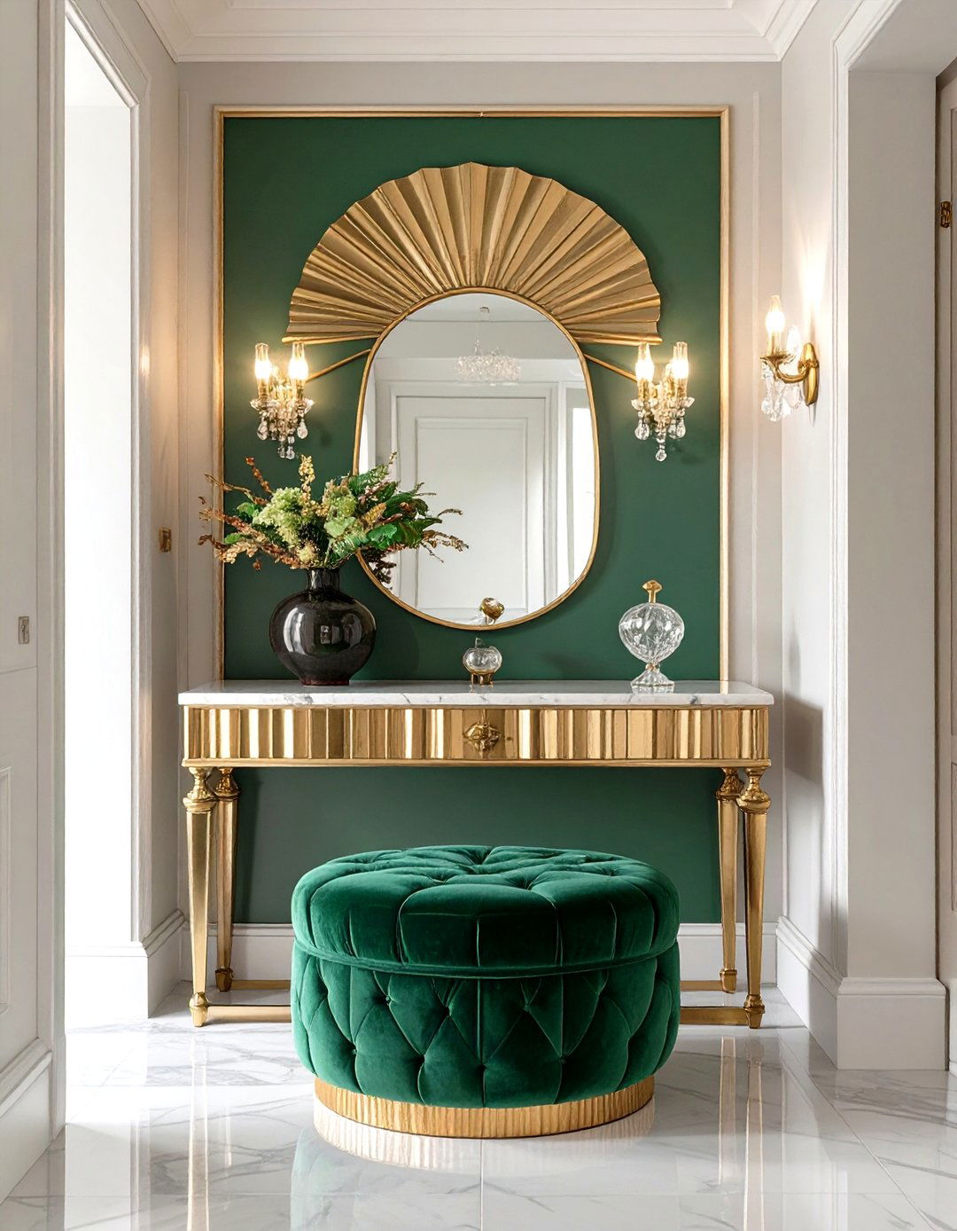 Glamorous Art Deco Hallway Table - 30 hallway furniture ideas