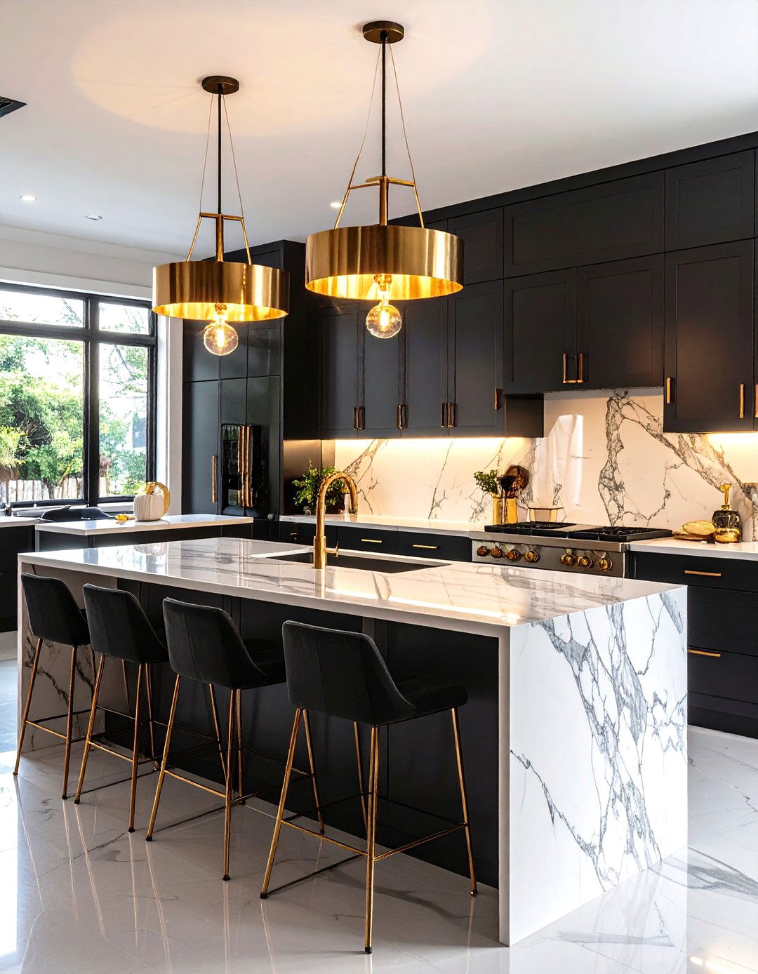 Glamorous Art Deco Kitchen Chandelier - 30 kitchen light ideas