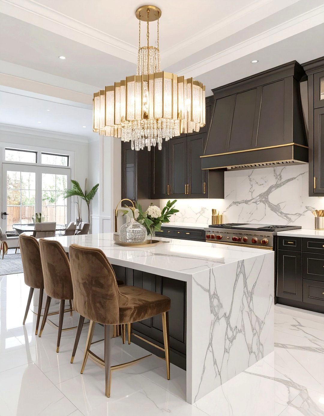 Glamorous Art Deco Kitchen Diner - 30 combined kitchen dining room ideas