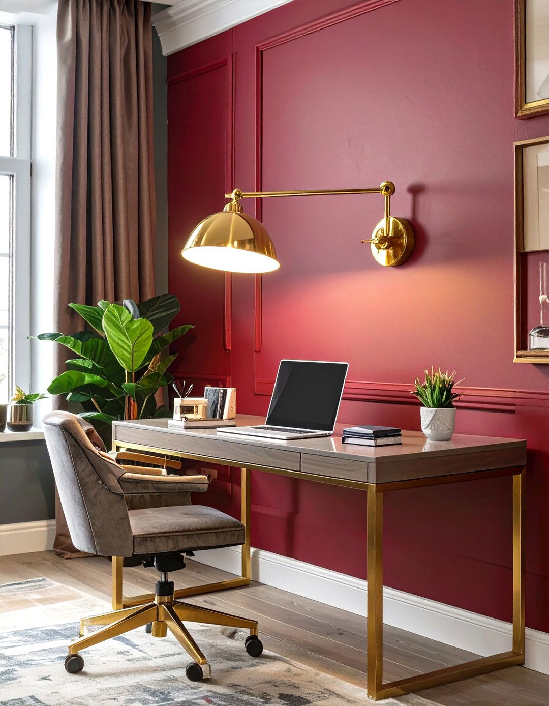 Glamorous Articulating Wall Sconce - 30 home office lighting ideas