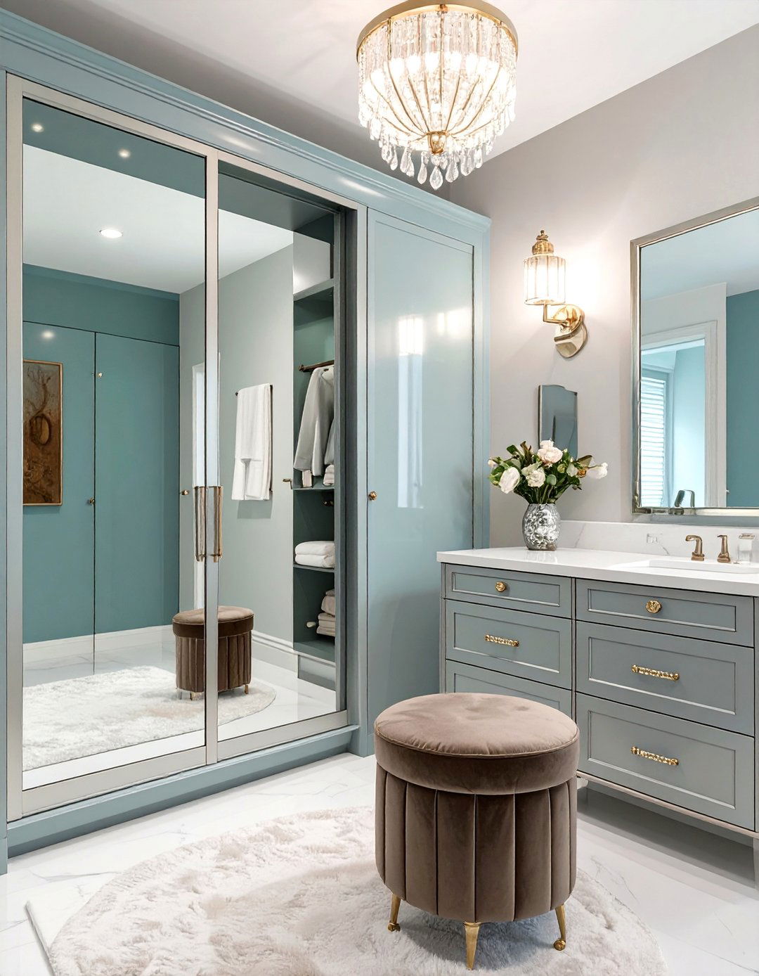 Glamorous Hollywood Regency Bathroom Closet - 30 bathroom closet ideas
