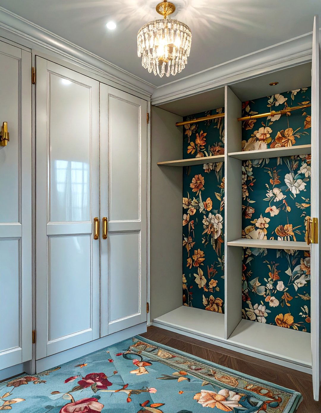 Glamorous Hollywood Regency Closet - 30 corner closet ideas