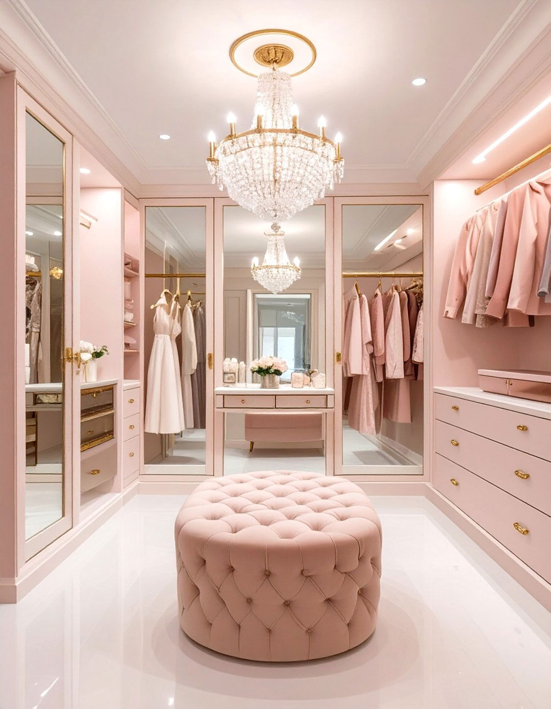 Glamorous Hollywood Regency Closet - 30 free closet design tool ideas