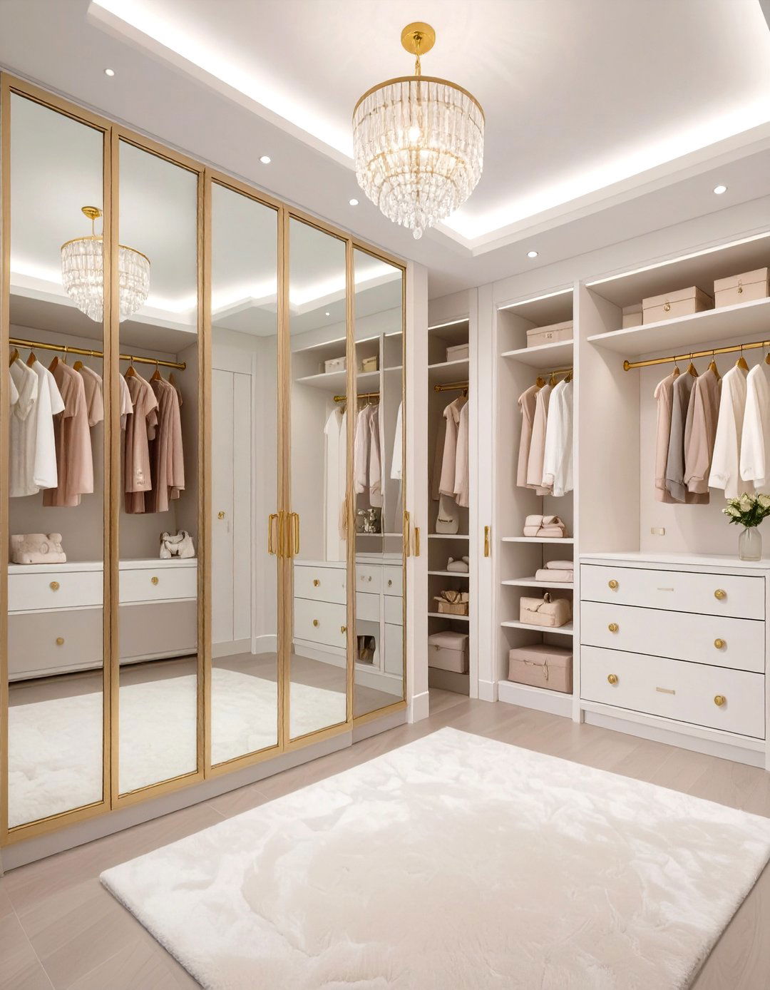 Glamorous Hollywood Regency Closet - 30 nursery closet ideas