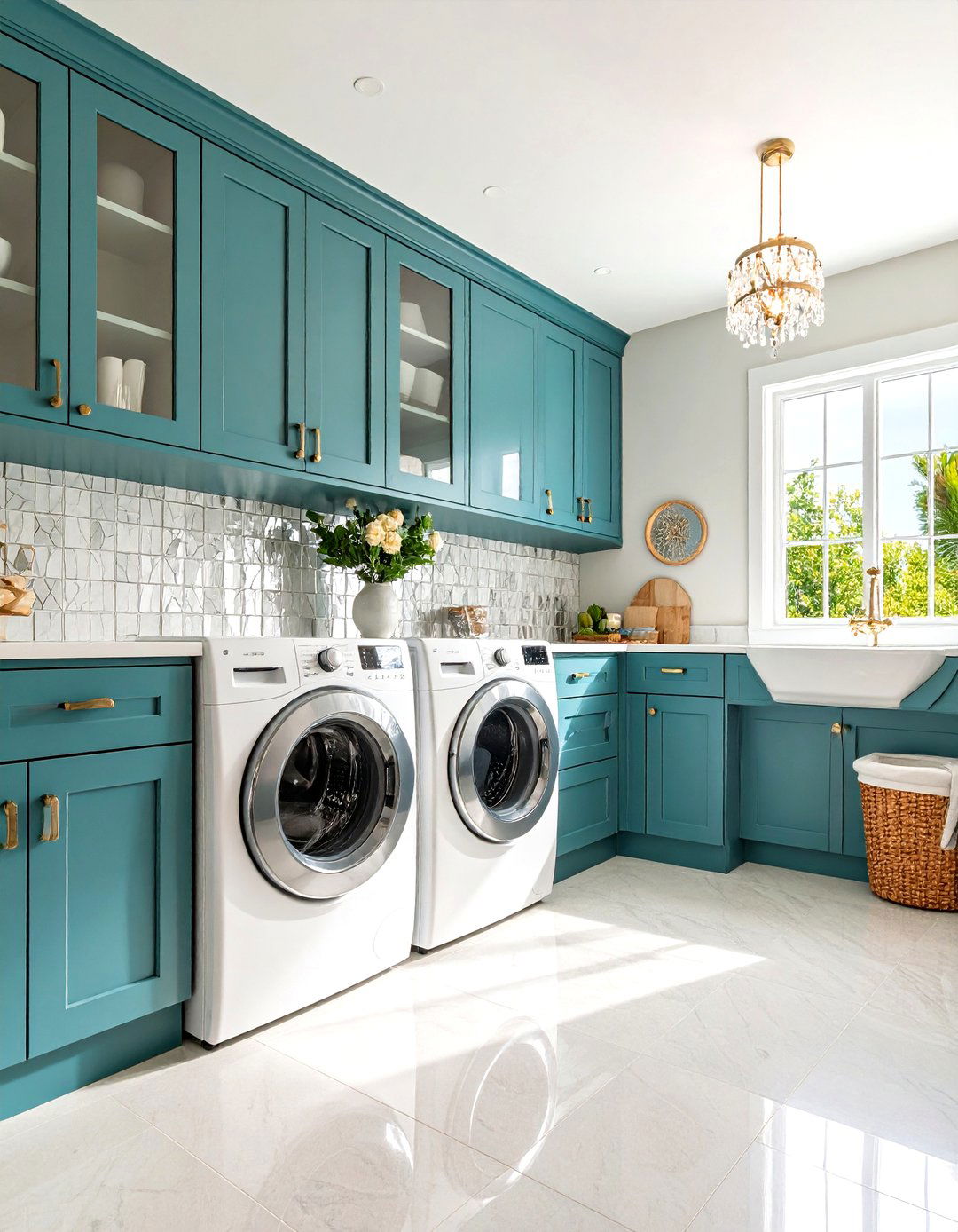 Glamorous Hollywood Regency Laundry Room - 30 laundry room design tool ideas