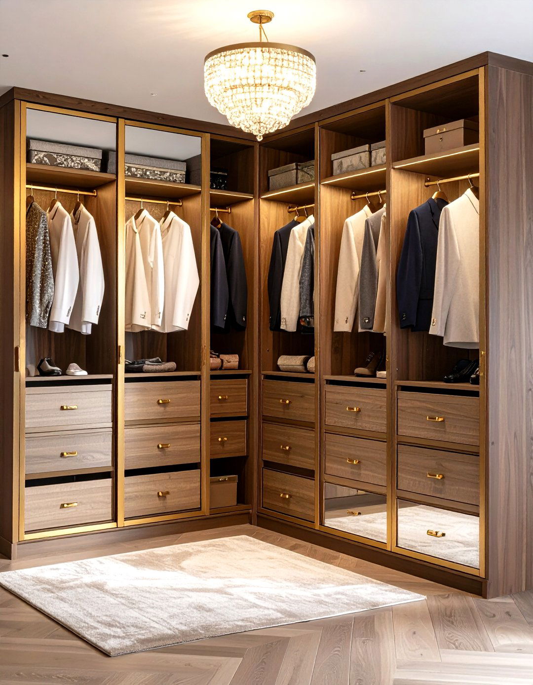 Glamorous Mirrored Entry Closet - 30 entry closet ideas