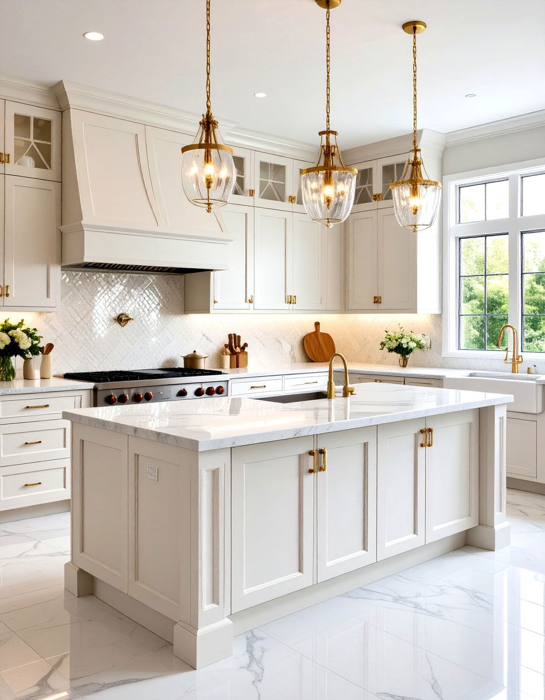 Glamorous Mirrored Tile Kitchen - 30 kitchen backsplash tile ideas