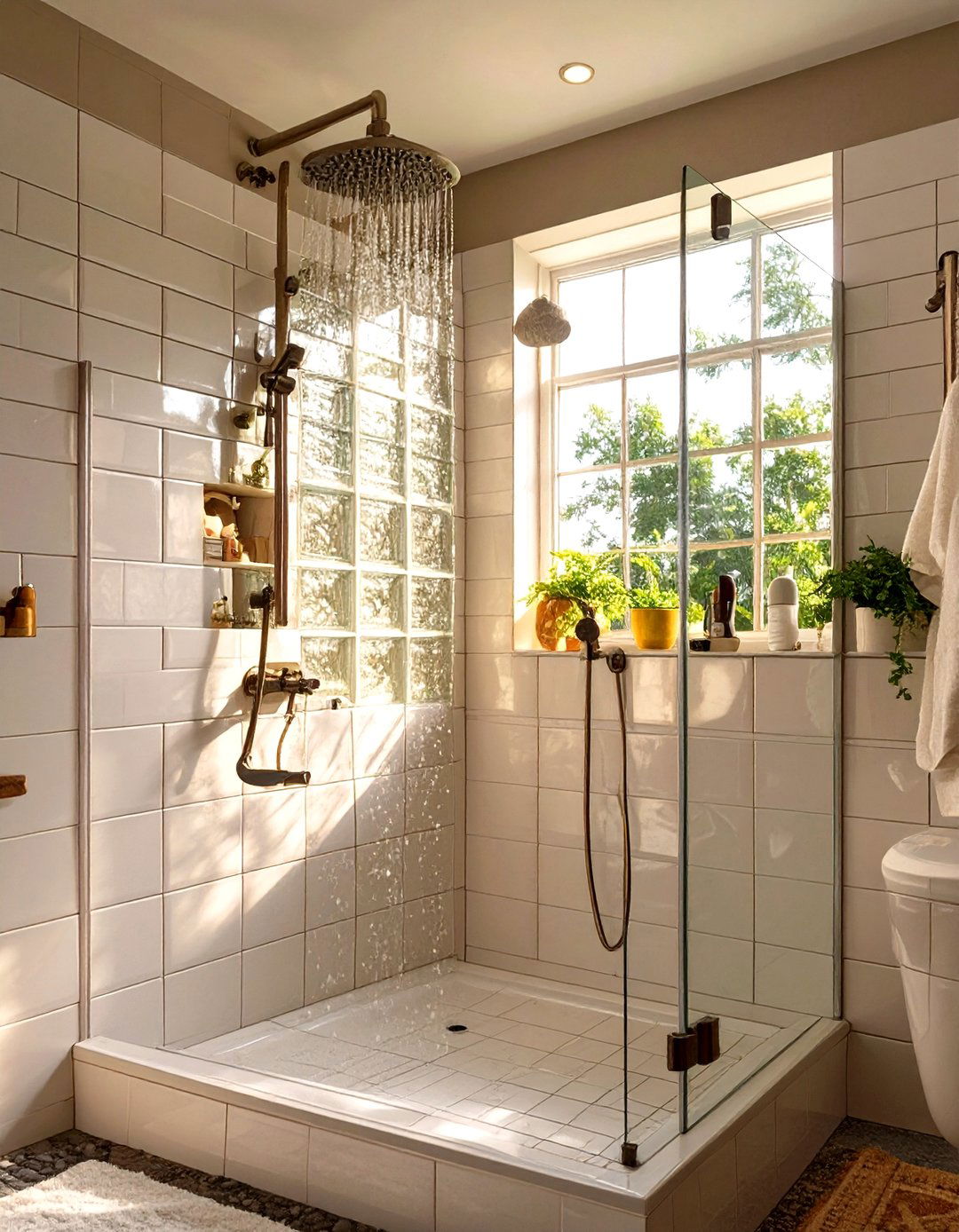 Glass Block Shower Window - 30 shower window ideas