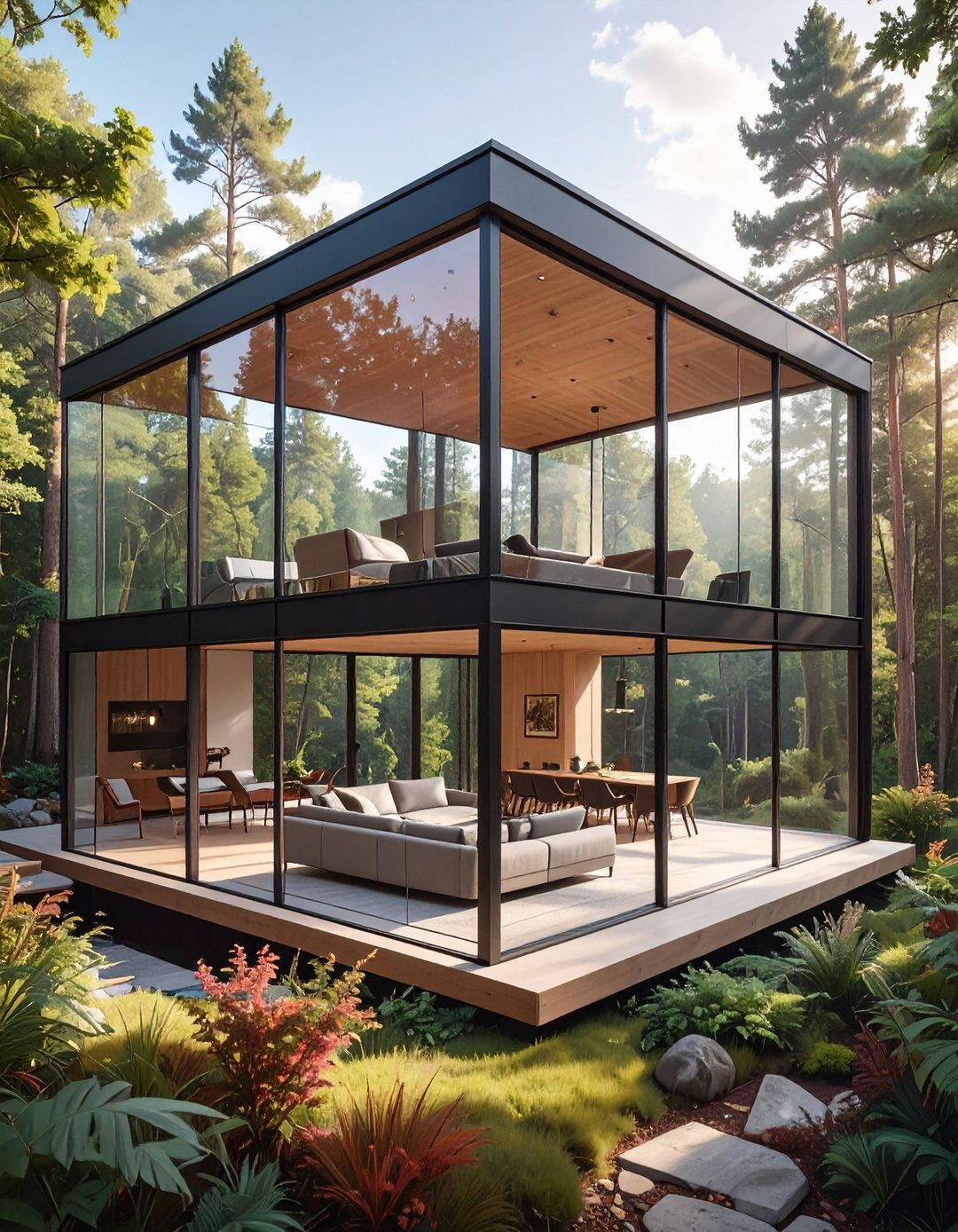 Glass Box Minimalist House - 30 minimalist house design ideas