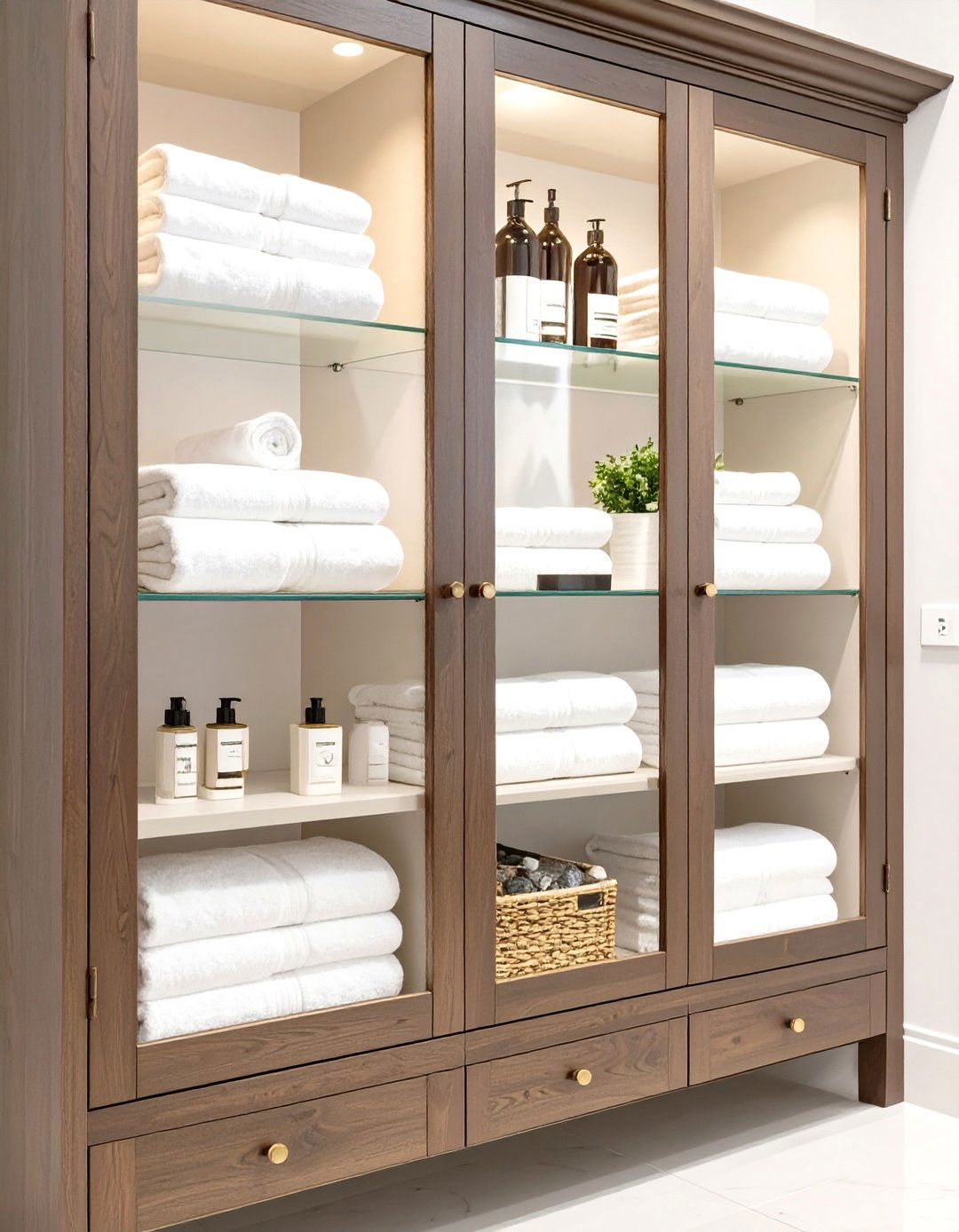 Glass Front Bathroom Cabinet - 30 bathroom cabinet ideas