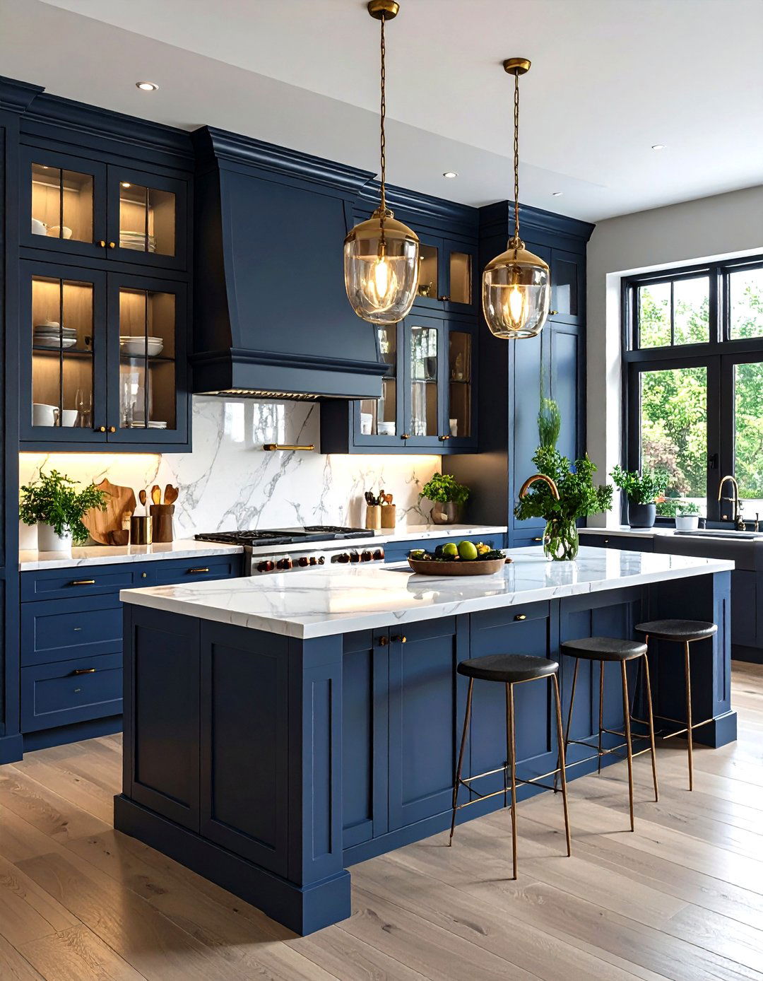Glass Front Kitchen Cabinets - 30 ideas for kitchen cabinets