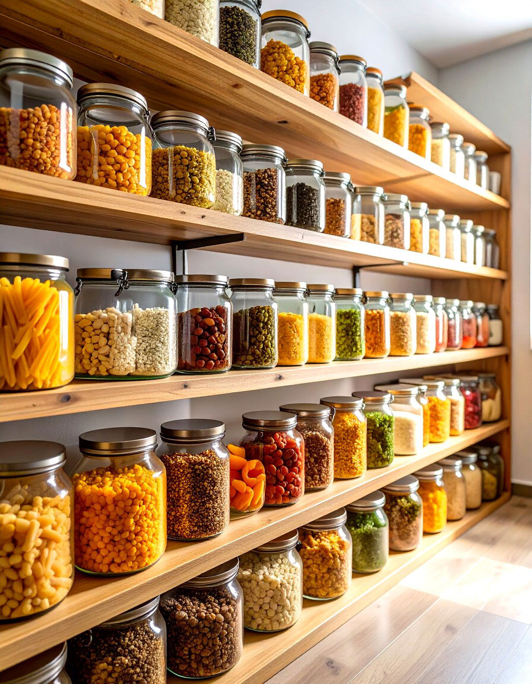 Glass Jars for a Classic Look - 30 pantry organizer ideas
