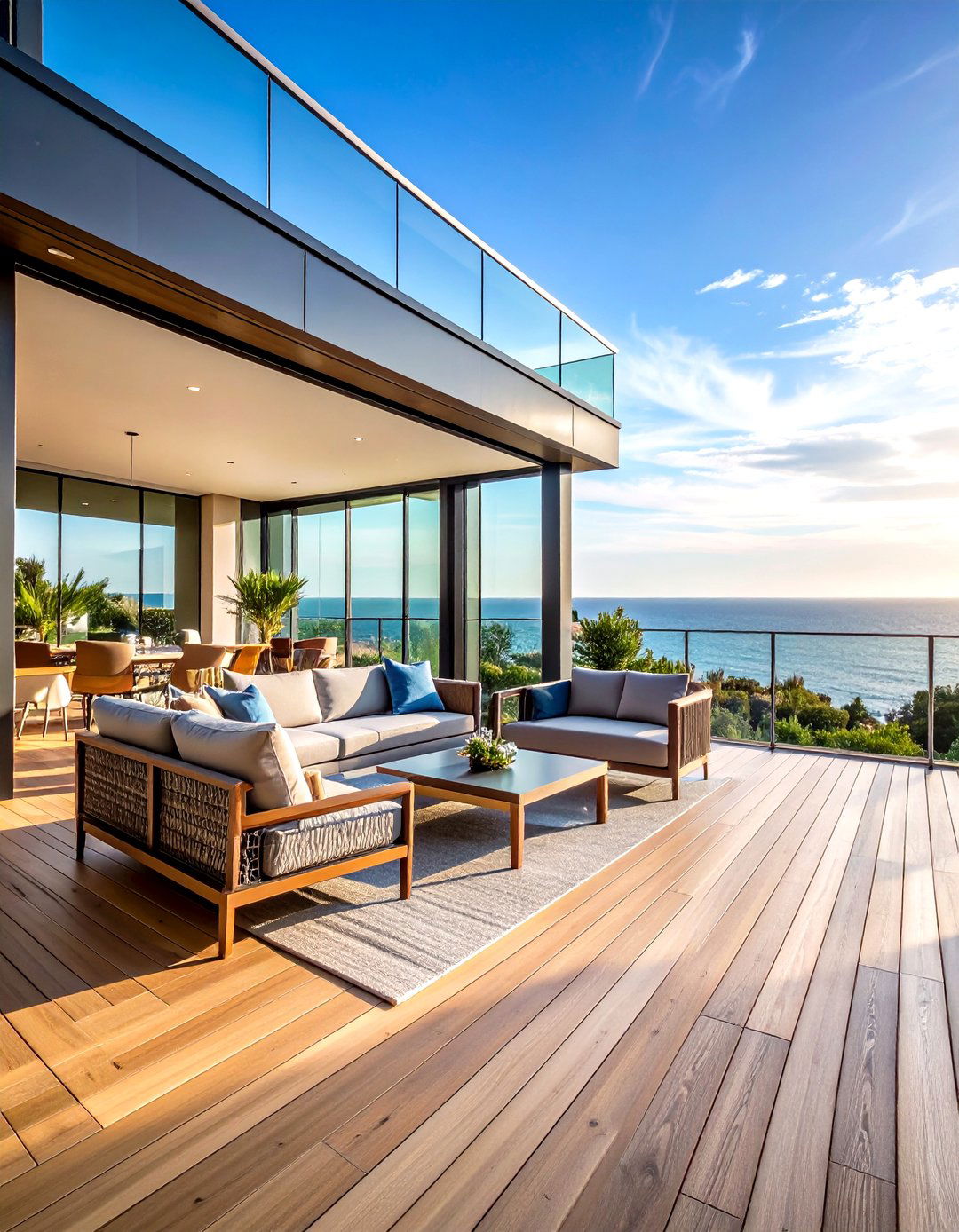 Glass Panel Deck Railing - 30 deck railings ideas