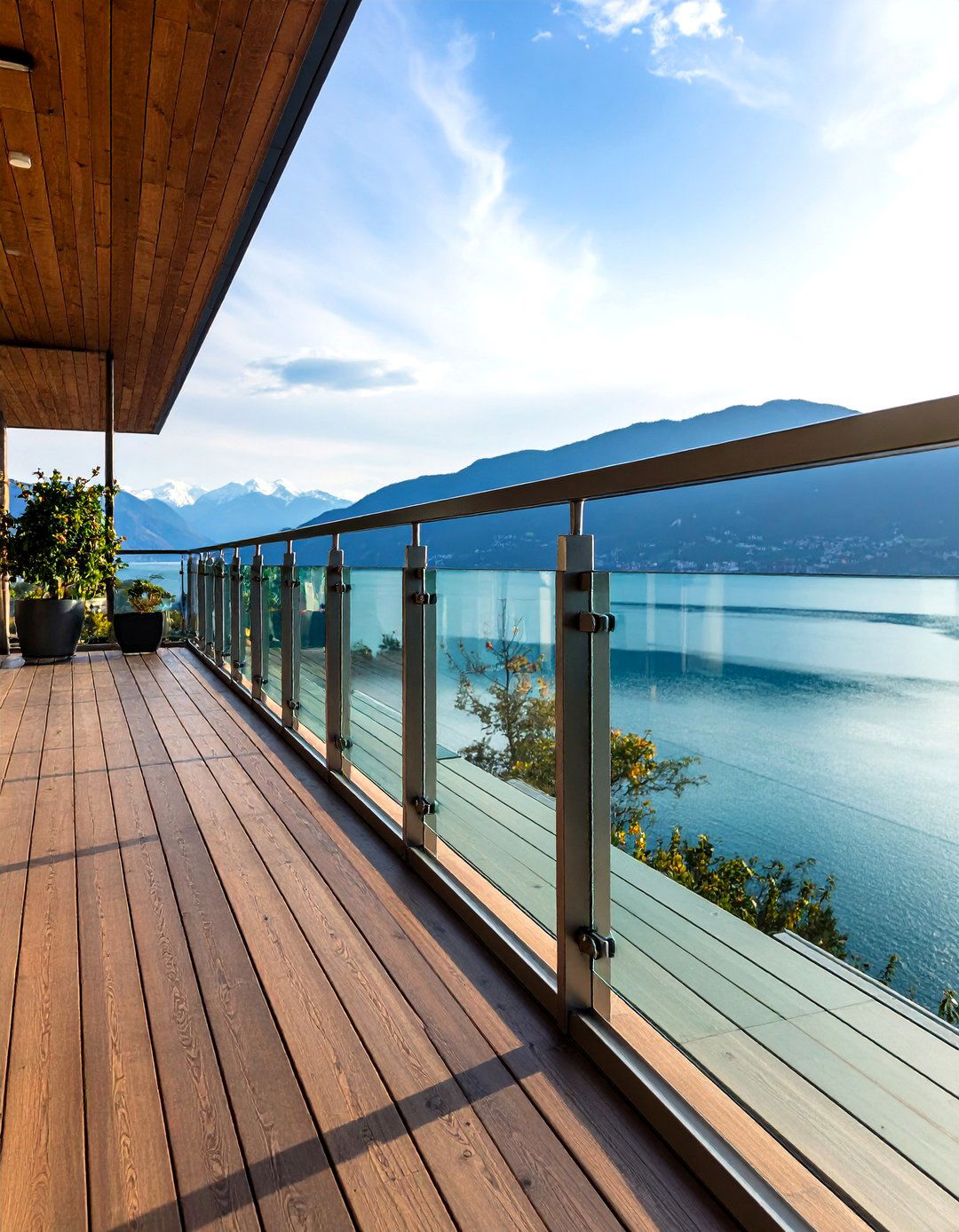 Glass Panel Porch Fence - 30 porch fence ideas