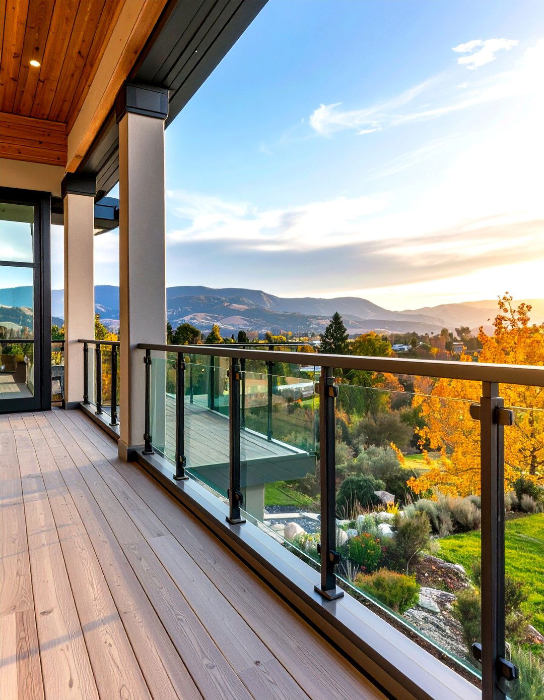 Glass Panel Porch Railing - 30 front porch porch railing ideas