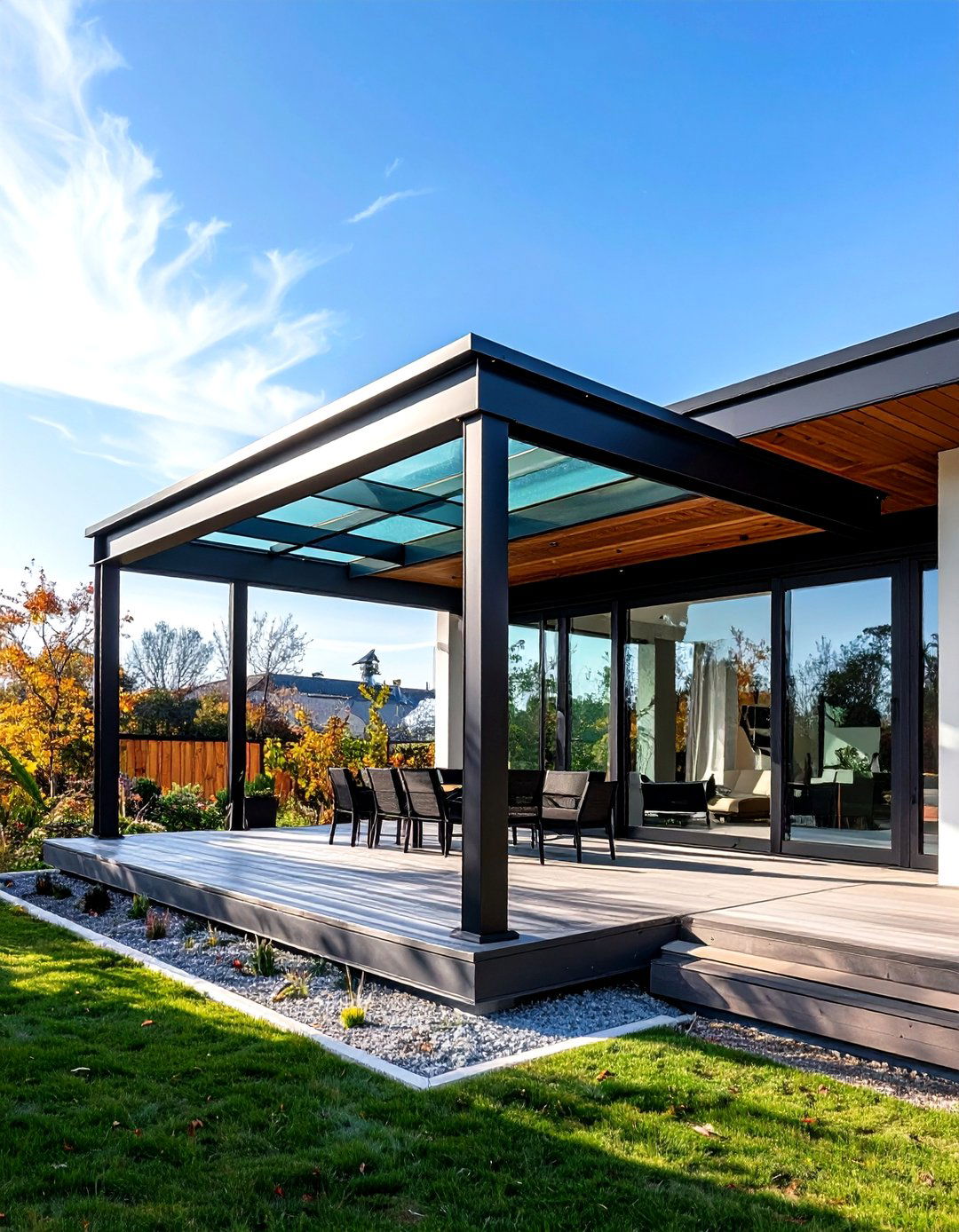 Glass Panel Porch Roof - 30 front porch roof ideas