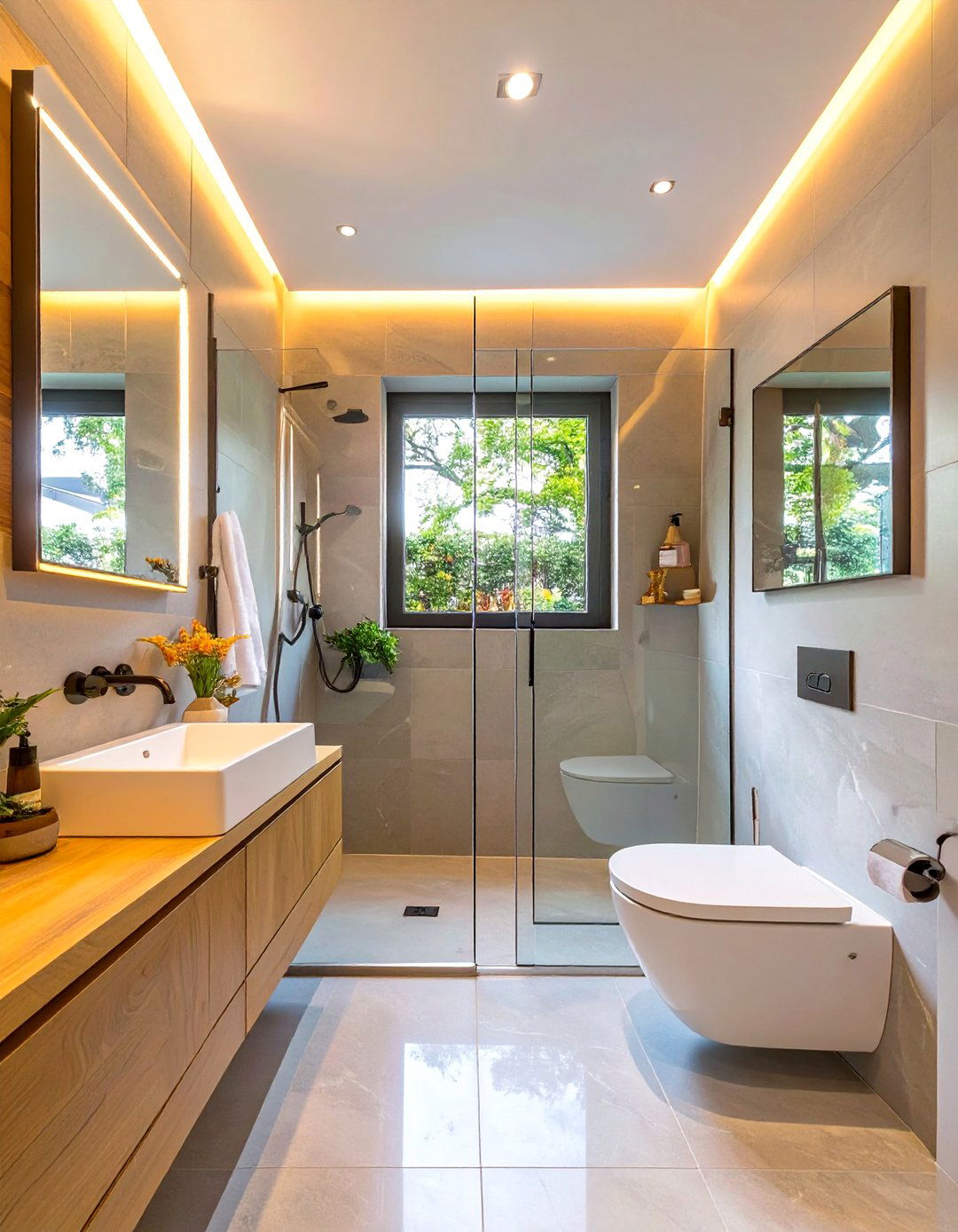 Glass Panel Shower Bathroom - 30 bathroom ideas small