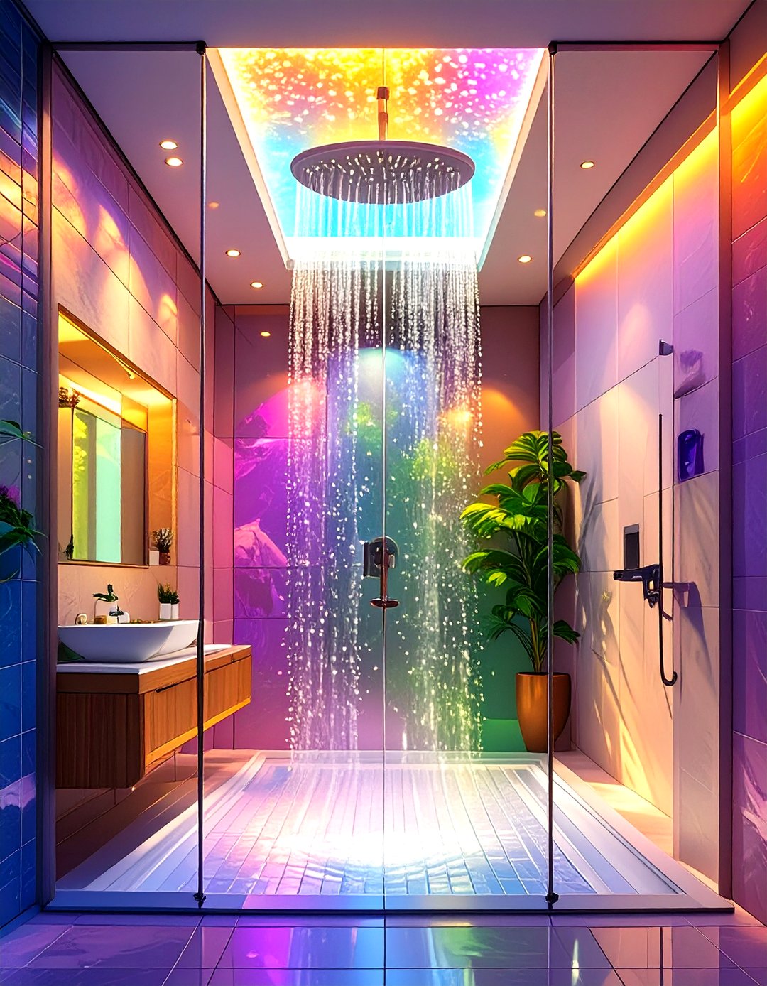 Glass Panel Shower Ceiling - 30 shower ceiling ideas