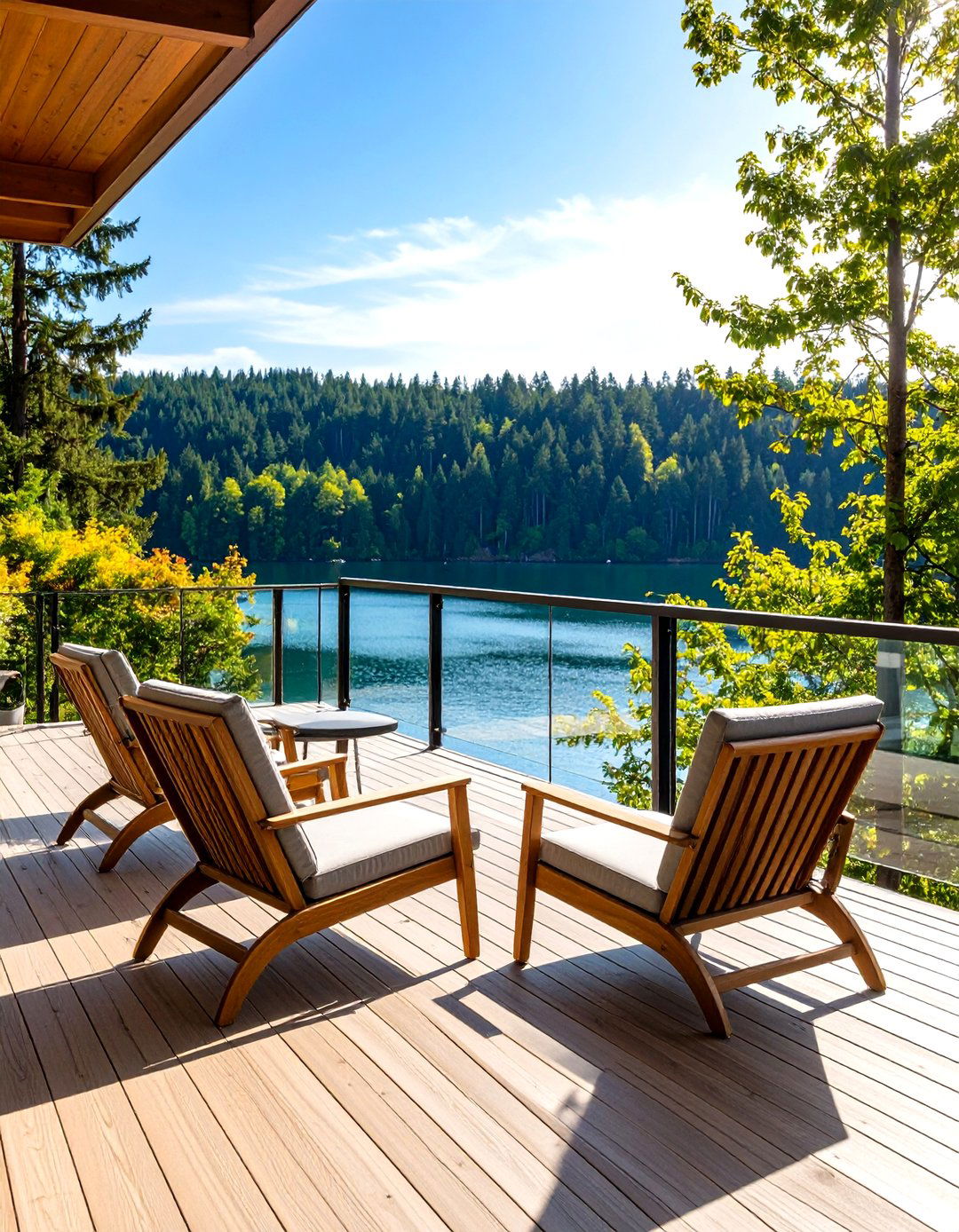 Glass Railing Patio Deck - 30 patio deck ideas