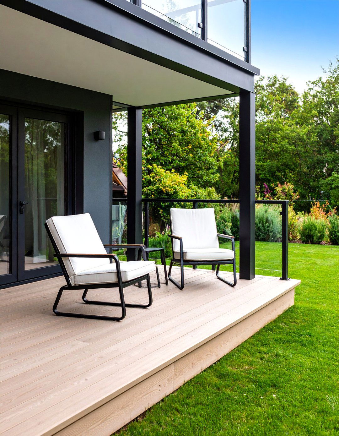 Glass Railing Porch System - 30 31 modern front porch ideas