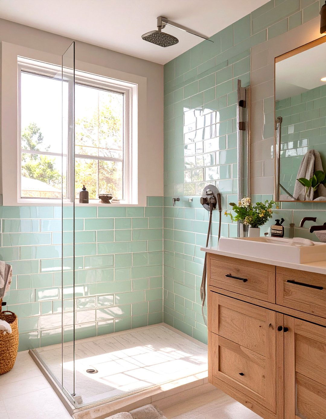 Glass Subway Shower Wall Tile - 30 shower wall tile ideas