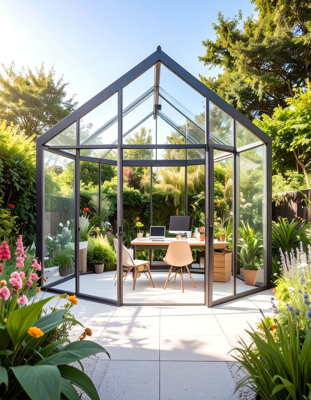 Glasshouse Shed Office - 30 shed office ideas