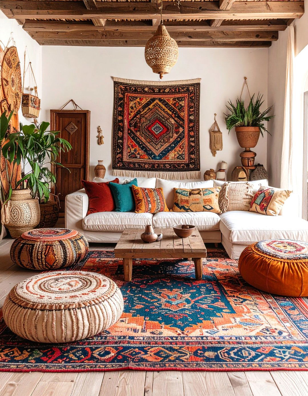 Global Nomad Living Room - 30 aesthetic living room ideas