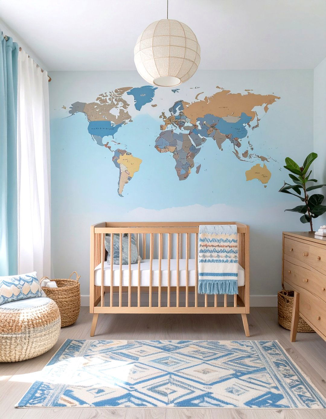 Global Traveler Nursery - 30 nursery ideas neutral