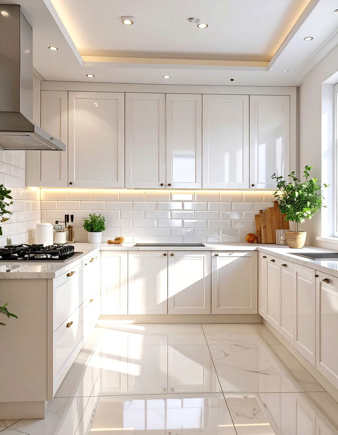 Glossy Finish Backsplash - 30 backsplash designs