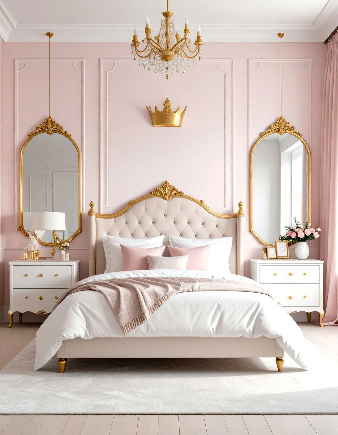Gold Accents and Decor Princess Bedroom - 30 princess bedroom ideas