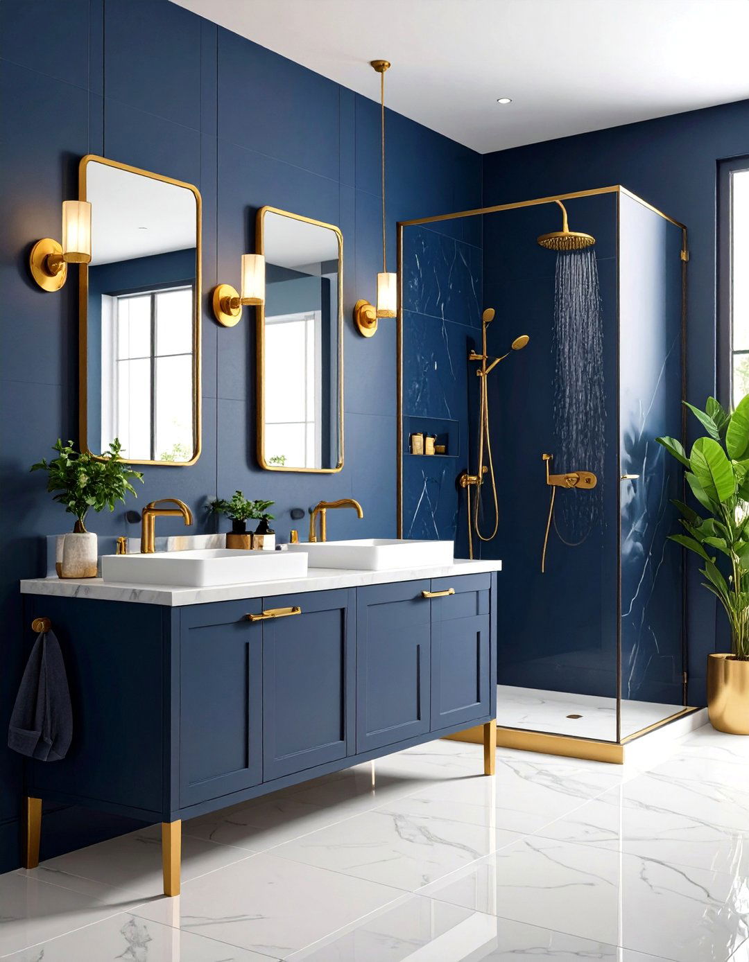 Gold Fixtures Bathroom - 30 design a bathroom ideas