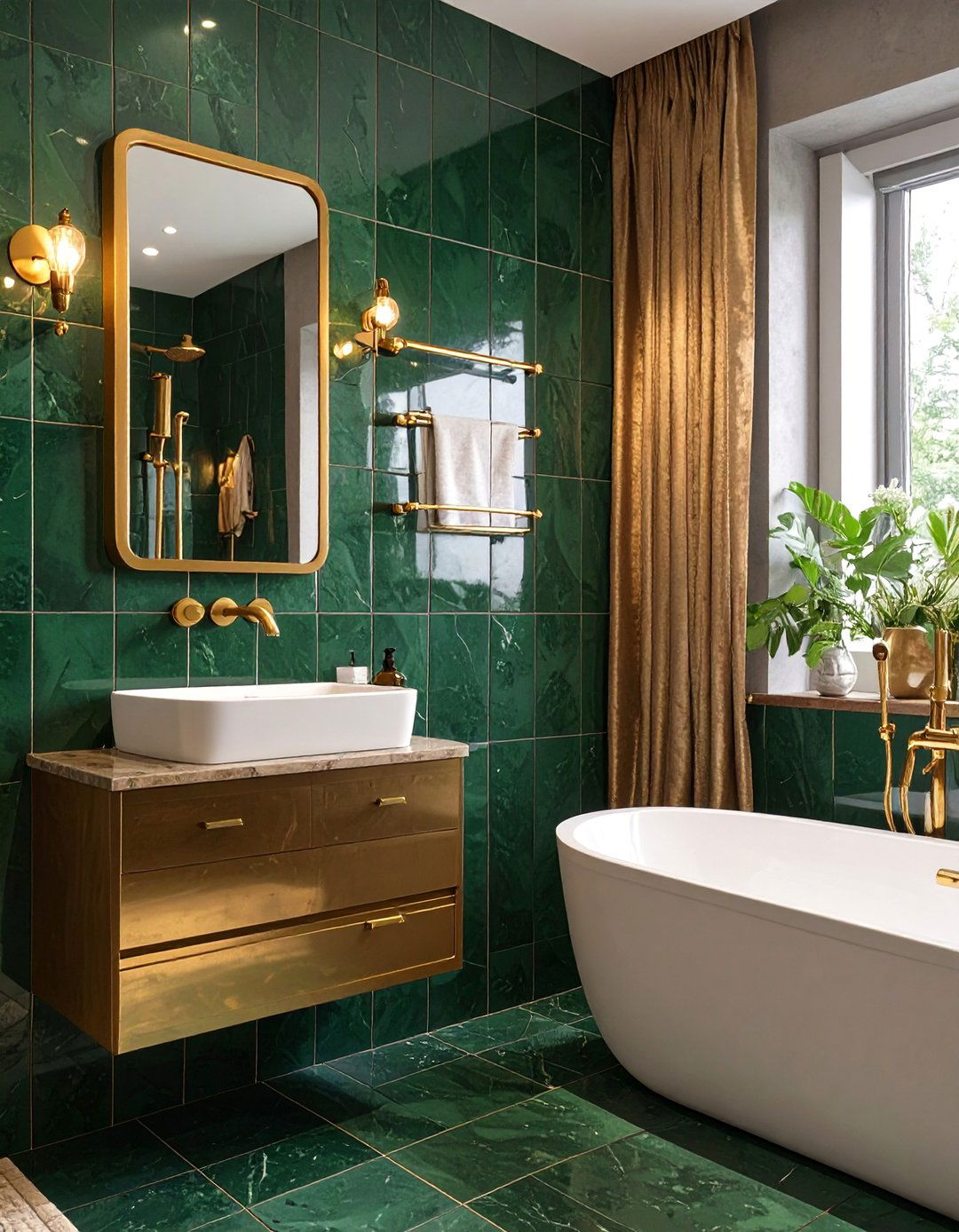 Gold Hardware Bathroom - 30 bathroom ideas modern