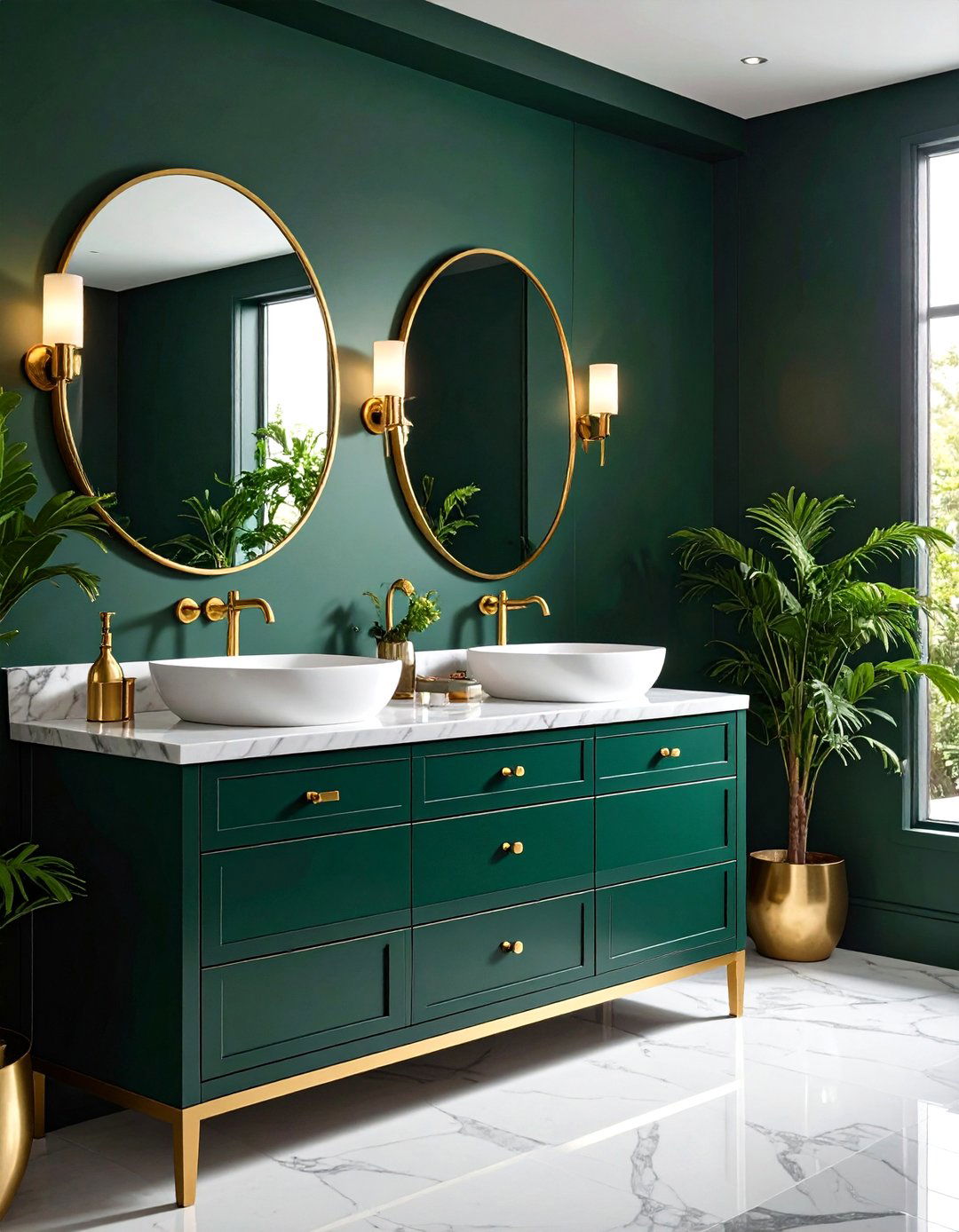 Gold and Brass Bathroom Hardware - 30 pinterest bathroom ideas