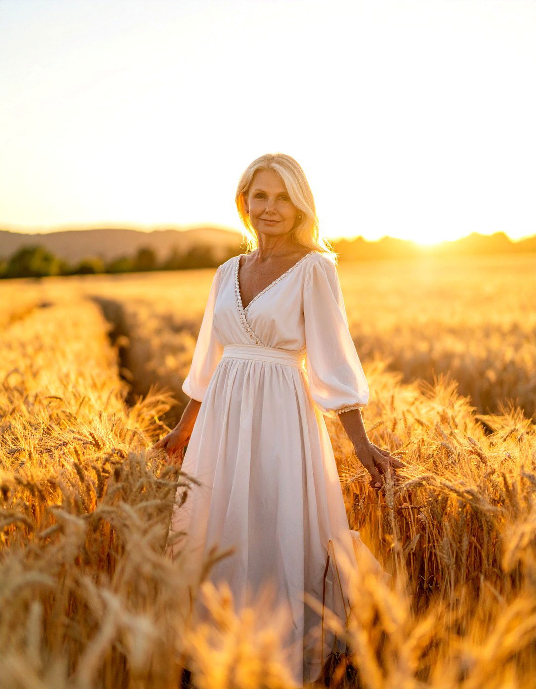 Golden Hour Field Portraits - 30 girl outdoor senior picture ideas