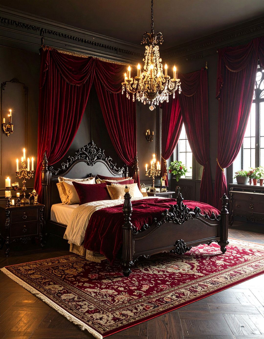 Gothic Revival Bedroom Drama - 30 interior design bedroom ideas