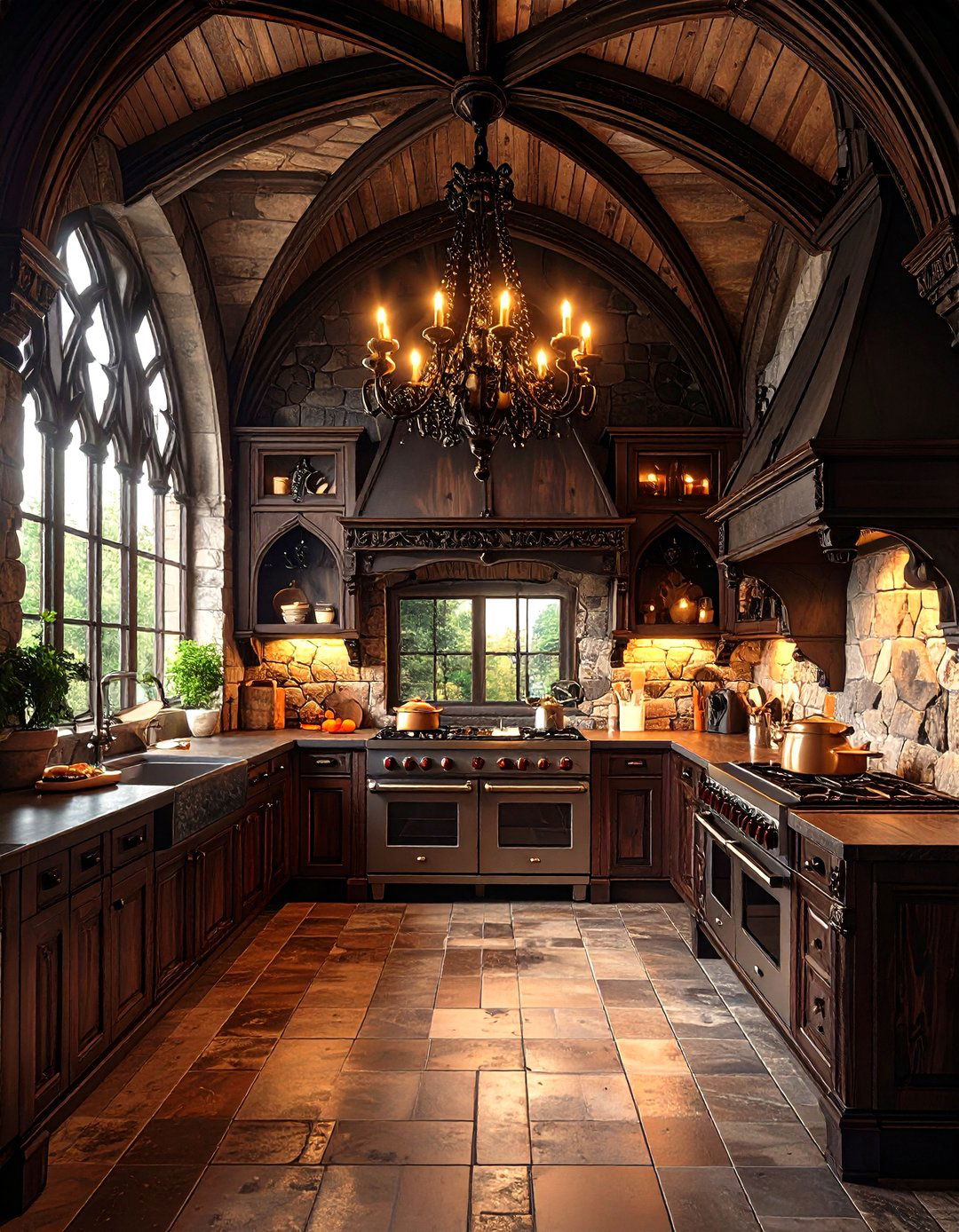 Gothic Revival Kitchen - 30 kitchen redo ideas