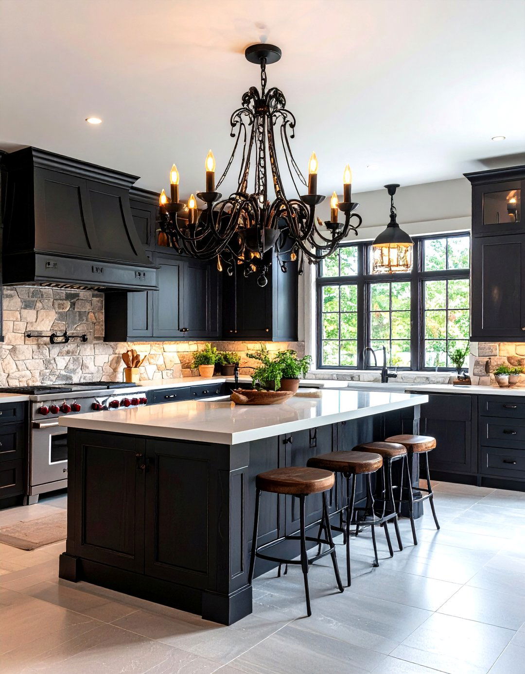 Gothic Revival Kitchen Candelabra Lights - 30 kitchen light ideas