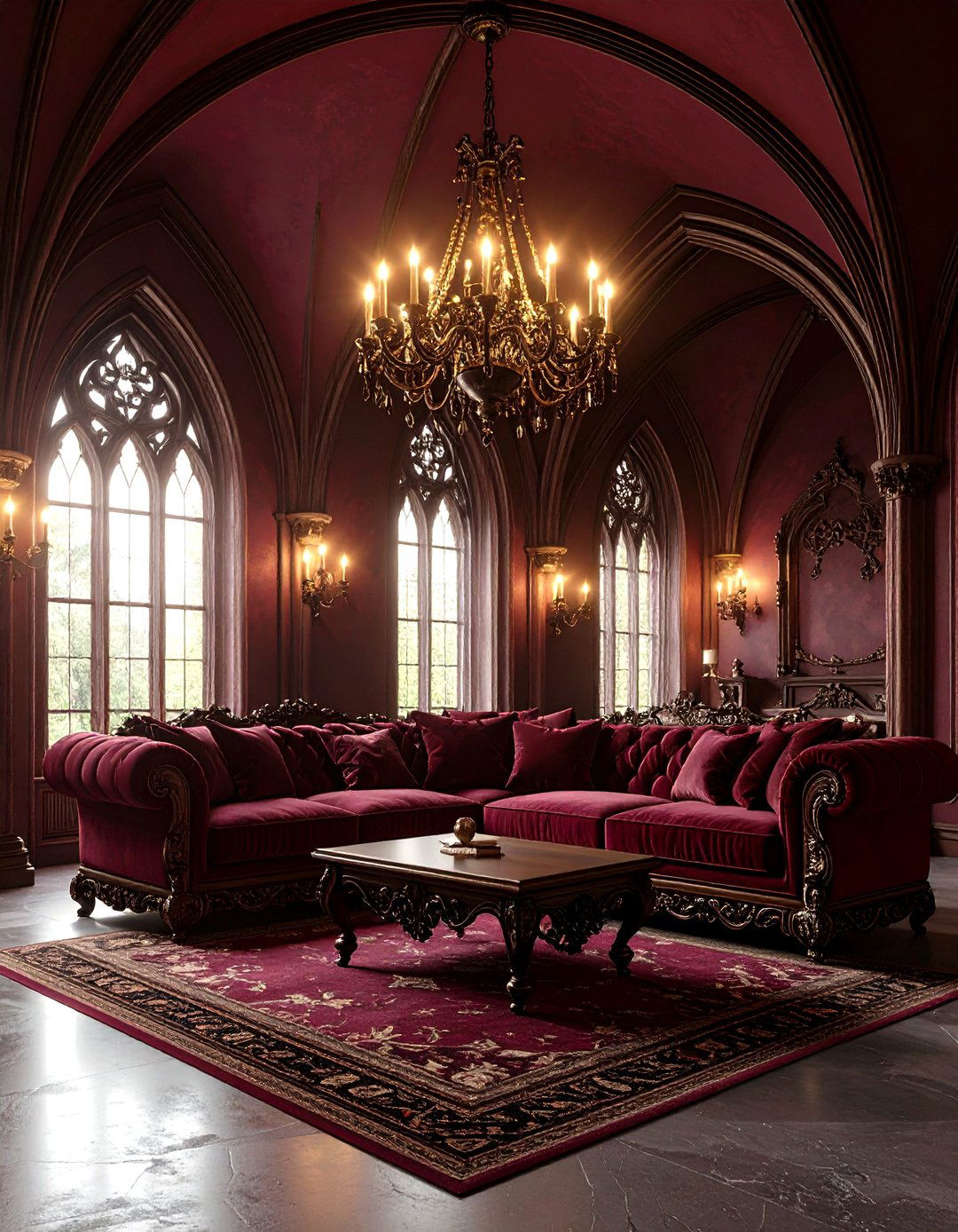 Gothic Revival Living Room - 30 design living room ideas