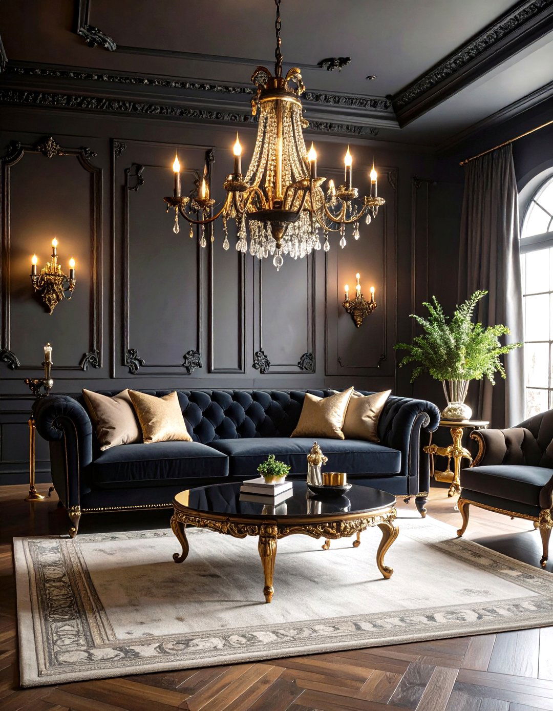 Gothic Revival Living Room - 30 decoration ideas for living room