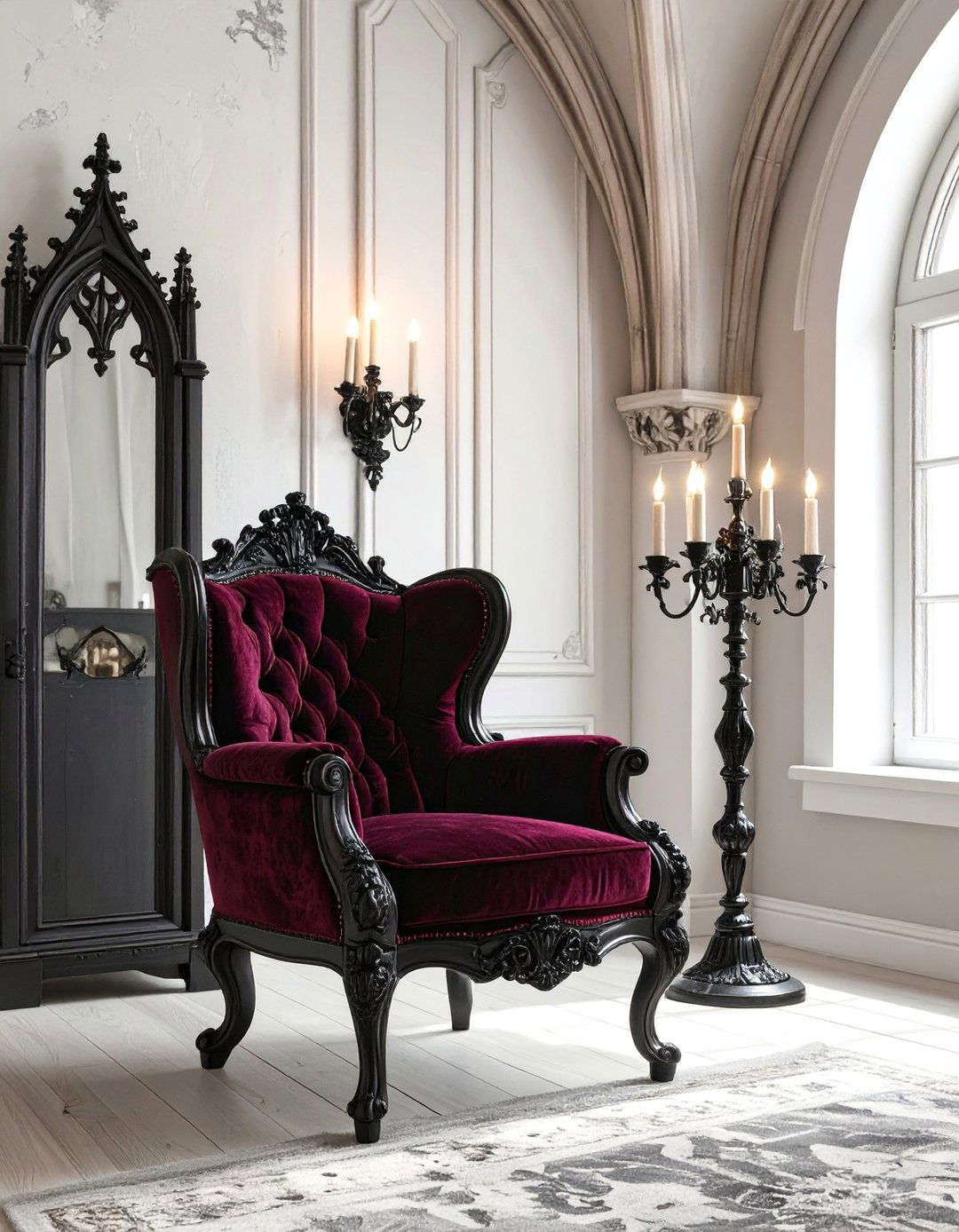 Gothic Revival Moody Interior - 30 apartment interior design ideas