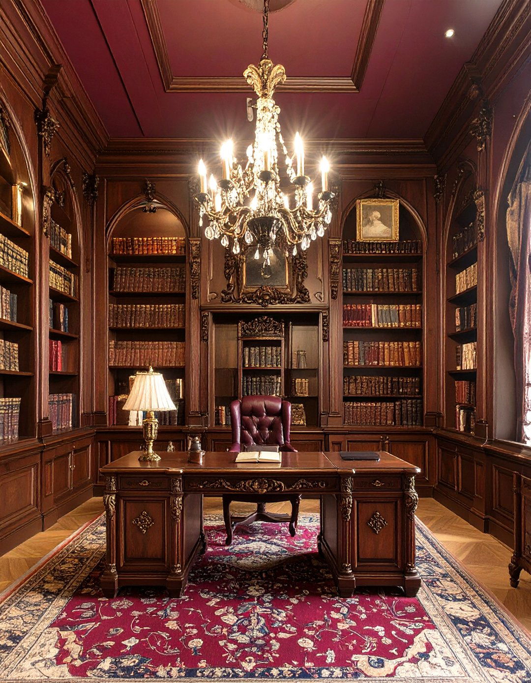 Gothic Revival Study Room - 30 interior design pictures ideas