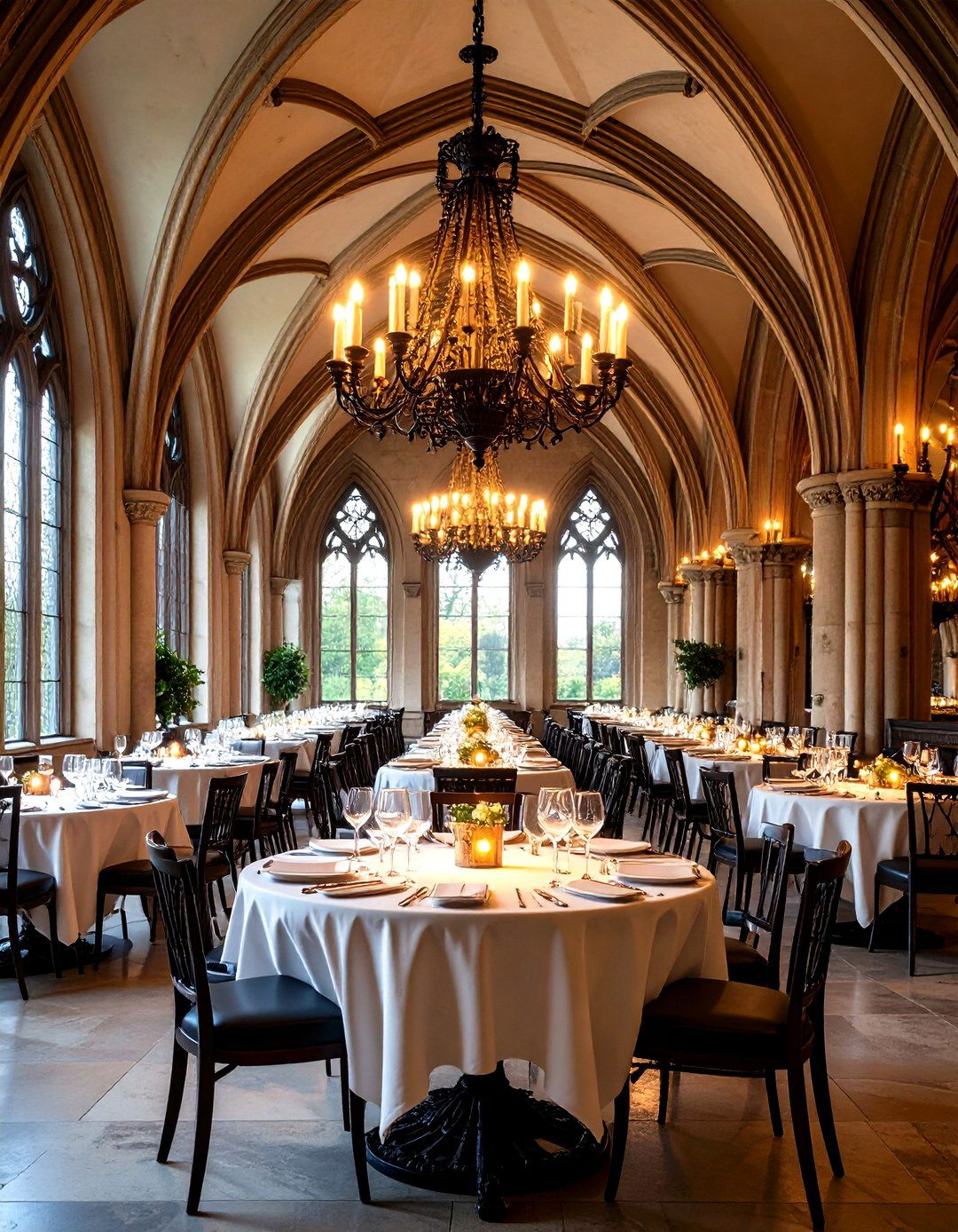Gothic Revival with Arches and Vaults - 30 restaurant interior design ideas