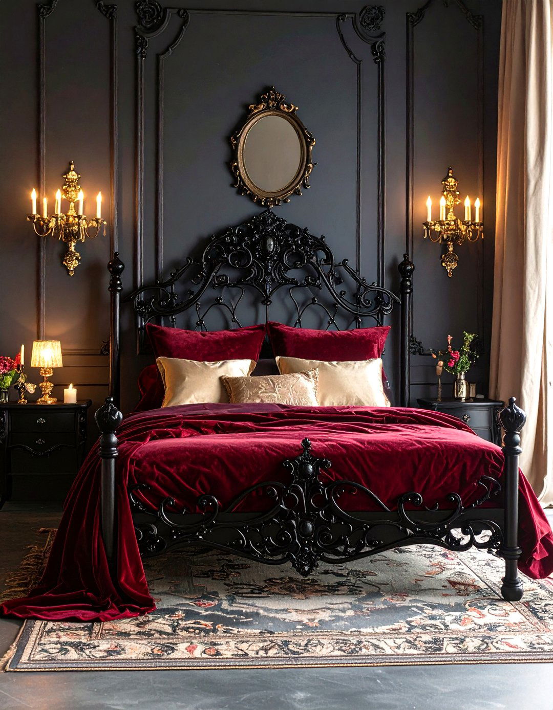 Gothic Romance Bedroom - 30 elegant bedroom ideas