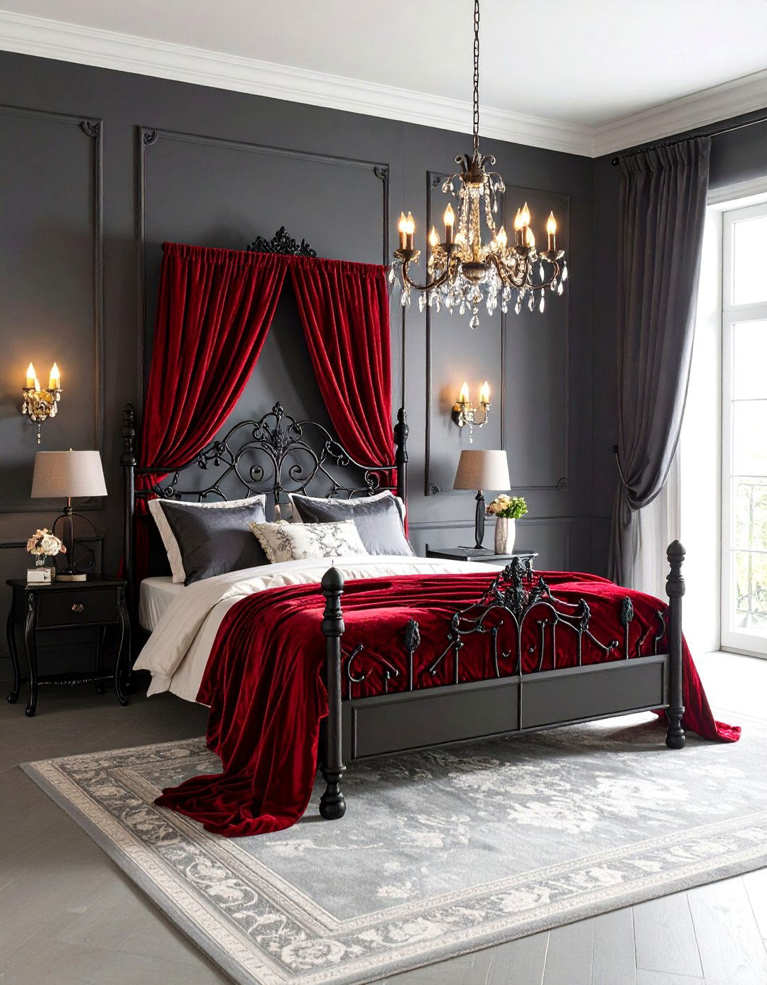 Gothic Romance Bedroom - 30 adult bedroom ideas