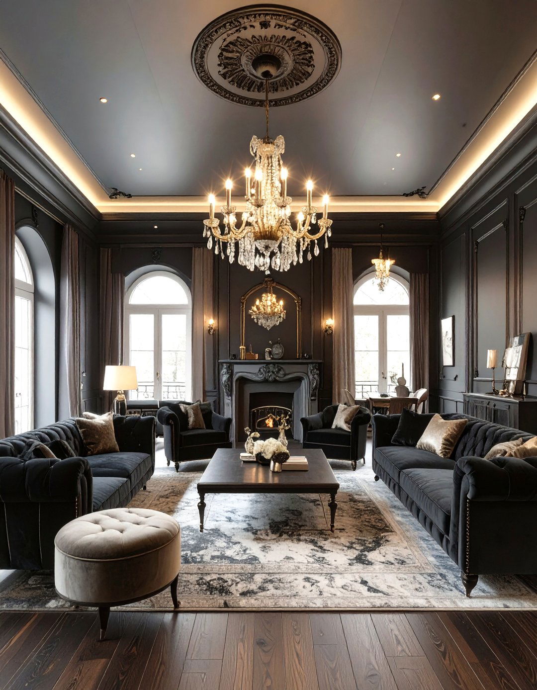 Gothmancore Interior Living Space - 30 interior design rendering ideas