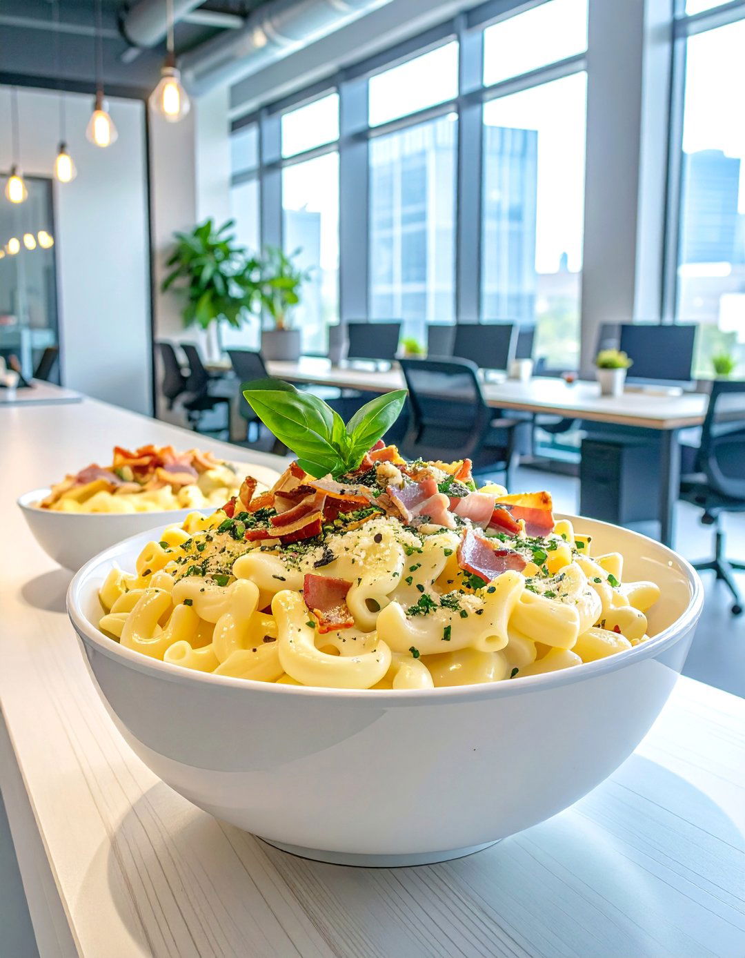 Gourmet Mac and Cheese Station - 30 office party food ideas